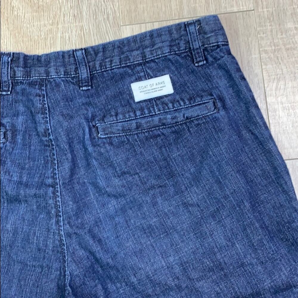 COAT OF ARMS Men's Blue Denim Bermuda Shorts with Pockets - Picture 8 of 9